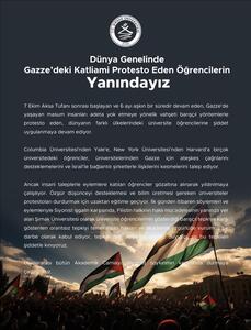 Dünya Genelinde Gazze'ki Katliamı Protesto Eden Öğrencilerin Yanındayız