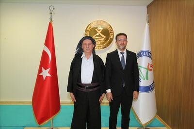 Jirki Aşireti Lideri Tahir Adıyaman, Rektörümüz Prof. Dr. Alkış’ı ziyaret etti