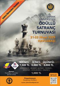 Şırnak Üniversitesi Ödüllü Satranç Turnuvası